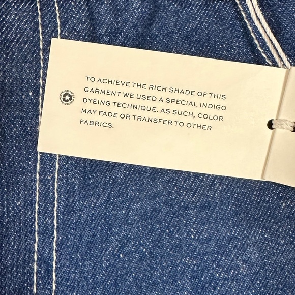 Tory Burch High Rise Cropped Jeans Contrast Stitch Size 28 - Picture 8 of 15